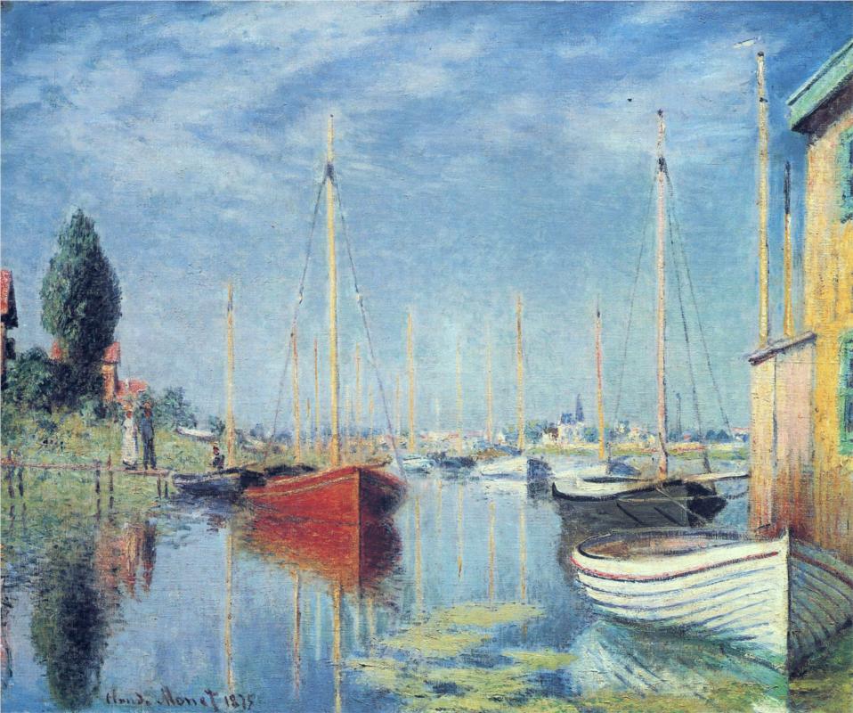 Argenteuil. Yachts 02 - Claude Monet Paintings